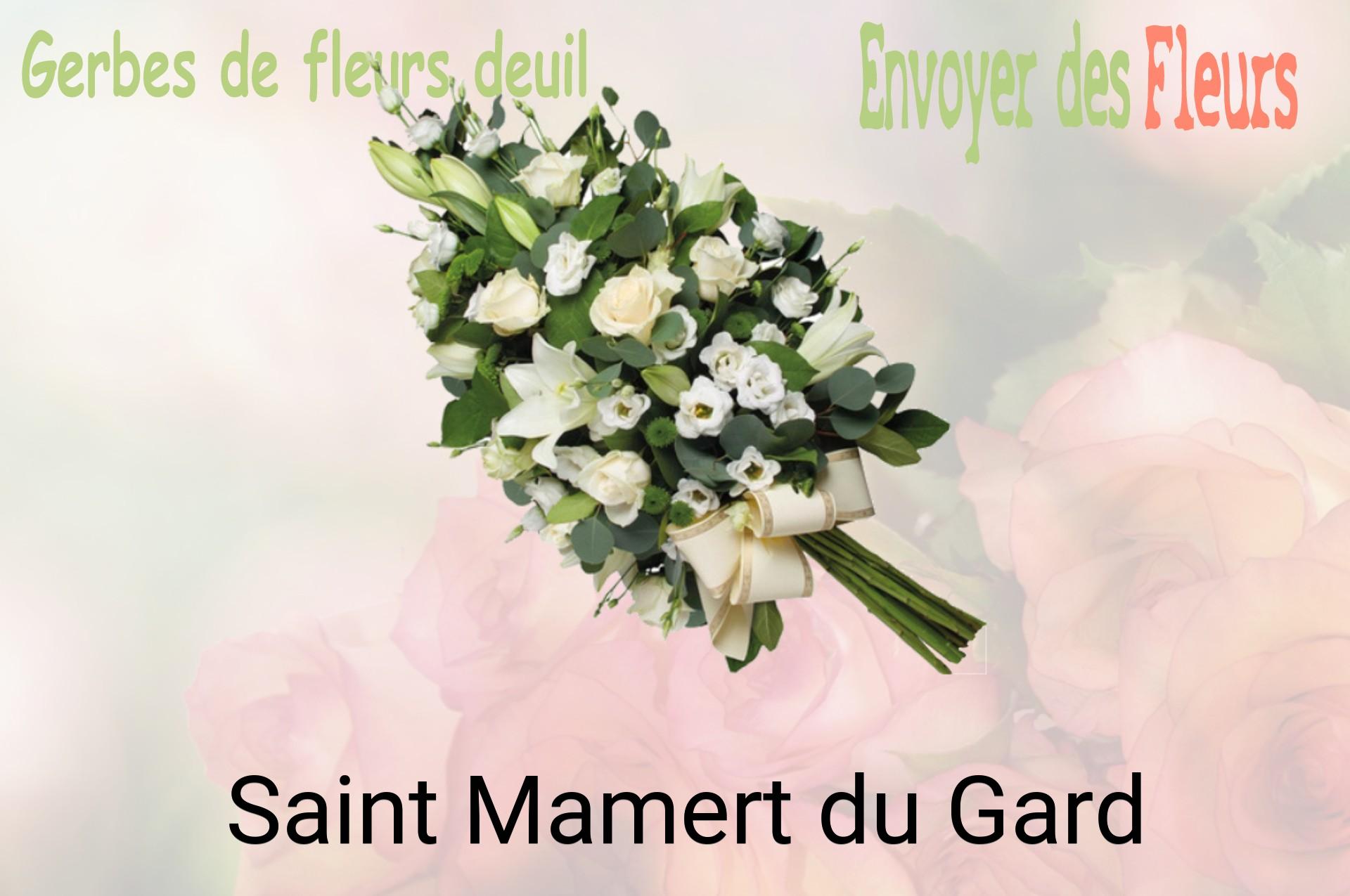 Gerbe de fleurs de deuil livrée à Saint-Mamert-du-Gard